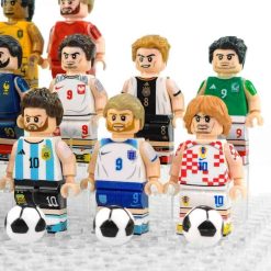 FIFA Football World Cup Soccer 16 Brick Figures Ronaldo Messi Neymar Set Collection Kids Toy Gift FIFA Football World Cup Soccer Minifigures Ronaldo Messi Neymar Kids Toy