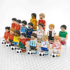FIFA Football World Cup Soccer 16 Brick Figures Ronaldo Messi Neymar Set Collection Kids Toy Gift FIFA Football World Cup Soccer Minifigures Ronaldo Messi Neymar Kids Toy