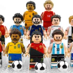 FIFA Football World Cup Soccer 16 Brick Figures Ronaldo Messi Neymar Set Collection Kids Toy Gift FIFA Football World Cup Soccer Minifigures Ronaldo Messi Neymar Kids Toy