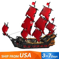 Mould King 13109 Pirates of the Caribbean Queen Anne’s Revenge Pirate Ship Building Blocks