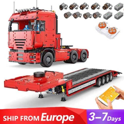 19005 Mould King 19005 19005T Tractor Truck Technic Remote Control 8193Pcs ...