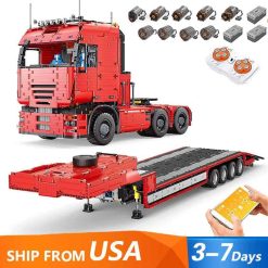 Mould King 19005 19005T Tractor Truck Technic Remote Control Building Blocks Bricks Kids Toy