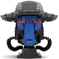 Star Wars Cad Bane Bounty Hunter MOC-80873 Helmet Bust Mask Collection 598Pcs Building Blocks Kids Toy Star Wars Cad Bane Bounty Hunter MOC-80873 Helmet Bust Mask Building Blocks