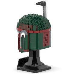 Star Wars Mandalorian Boba Fett MOC-128334 Helmet Bust Mask Collection 722Pcs Building Blocks Kids Toy Star Wars Mandalorian Boba Fett MOC-128334 Helmet Bust Mask Building Blocks Kids Toy