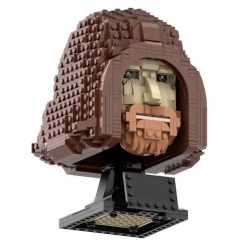 Star Wars Obi Wan Kenobi Jedi MOC-121600 Helmet Bust Collection 830Pcs Building Blocks Kids Toy Star Wars Obi Wan Kenobi Helmet Jedi MOC-121600 Mask Helmet Building Blocks Kids Toy