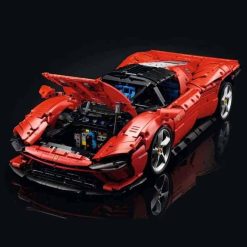 TGL 006 Ferrari Daytona SP3 1:8 42143 Technic Super Sports Race Car Hyper Car 3778Pcs Building Blocks Kids Toy 50003 TGL 006 Ferrari Daytona SP3 8:1 42143 50003 Technic Super Sports Race Car Hyper Car Building Blocks