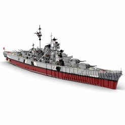 WW2 German Bismarck 1:200 MOC-29408 C4695 Military Warship Battleship Building Blocks