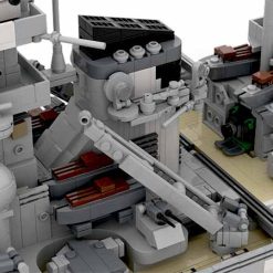WW2 German Bismarck 1:200 MOC-29408 Military Warship Battleship 7164Pcs Building Blocks Kids Toy C4695 WW2 German Bismarck 1:200 MOC-29408 C4695 Military Warship Battleship Building Blocks