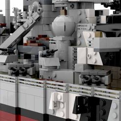 WW2 German Bismarck 1:200 MOC-29408 Military Warship Battleship 7164Pcs Building Blocks Kids Toy C4695 WW2 German Bismarck 1:200 MOC-29408 C4695 Military Warship Battleship Building Blocks