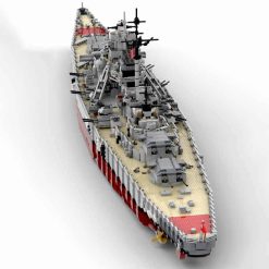 WW2 German Bismarck 1:200 MOC-29408 C4695 Military Warship Battleship Building Blocks