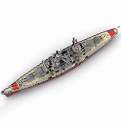 WW2 German Bismarck 1:200 MOC-29408 C4695 Military Warship Battleship Building Blocks