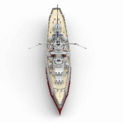 WW2 German Gneisenau 1:200 MOC-15423 Military Warship Battleship 4694Pcs Building Blocks Kids Toy WW2 German Gneisenau 1:200 MOC-15423 Military Warship Battleship Building Blocks