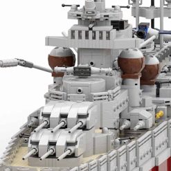 WW2 German Gneisenau 1:200 MOC-15423 Military Warship Battleship 4694Pcs Building Blocks Kids Toy WW2 German Gneisenau 1:200 MOC-15423 Military Warship Battleship Building Blocks