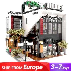 MORK 10208 The Deers Alley Milk Bar Nova Town City Street View Modular Building Blocks