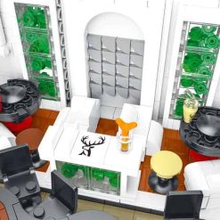 MORK 10208 The Deers Alley Milk Bar Nova Town City Street View 3423Pcs Modular Building Blocks Kids Toy MORK 10208 The Deers Alley Milk Bar Nova Town City Street View Modular Building Blocks