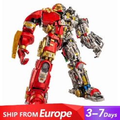 Marvel MK44 Hulkbuster Armor K-BOX K10513 Semi Mechanical See through Building Blocks Kids Toys