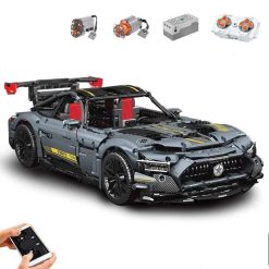 Mould King 13123 Benz AMG GTR Sports Race Car Technic With Remote Control Building Blocks Bricks