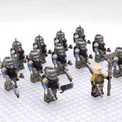 Warhammer 40K Death Korps of Krieg Psyker with Pyro Soldiers 23 Brick Figures Army Collection Kids Toy Warhammer 40K Death Korps of Krieg Psyker with Pyro Soldiers Minifigures Army Collection