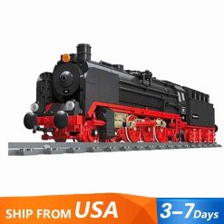 Jiestar 59004 BR 01 Steam Locomotive German Train Railway Express Technic Building Blocks