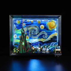 LED Light Kit for 21333 The Starry Night Van Gogh Painting Drawing Lamp Set DIY
