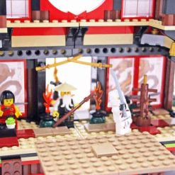Ninjago Movie The Fire Temple 2507 Customized 1210Pcs Building Blocks Bricks Kids Toy 79140 Ninjago Movie The Fire Temple 2507 79140 Building Blocks Bricks