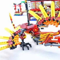 Ninjago Movie The Fire Temple 2507 Customized 1210Pcs Building Blocks Bricks Kids Toy 79140 Ninjago Movie The Fire Temple 2507 79140 Building Blocks Bricks