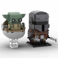 Star Wars Mandalorian Brickheadz Action Figures Model Collection Building Blocks Kid Toys Star Wars Mandalorian Brickheadz Action Figures Model Collection Building Blocks