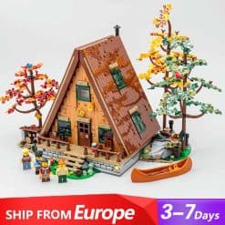 A-Frame Cabin 21338 Ideas Creator Street View Modular Building Blocks Kids Toy 67001