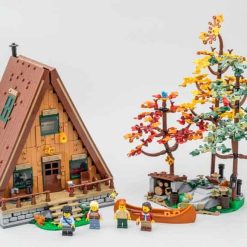 A-Frame Cabin 21338 Ideas Creator Street View Icons 2082Pcs Modular Building Blocks Kids Toy 67001 A-Frame Cabin 21338 Ideas Creator Street View Modular Building Blocks Kids Toy 67001