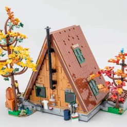 A-Frame Cabin 21338 Ideas Creator Street View Icons 2082Pcs Modular Building Blocks Kids Toy 67001 A-Frame Cabin 21338 Ideas Creator Street View Modular Building Blocks Kids Toy 67001