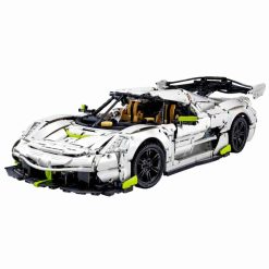CaDa C61048 Fantasma Technic 1:8 Super Racing Car Static Version Building Blocks Kids Toy