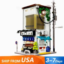 Japanese Steamed Stuffed Bun House CaDa C66006 Nova Town Street View Modular Building Blocks Kids Toy