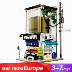 Japanese Steamed Stuffed Bun House CaDa C66006 Nova Town Street View Modular Building Blocks Kids Toy
