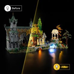 LED Light Kit for Lord of the Rings Hobbit Rivendell 10316 Lamp Kit DIY LED Light Kit for Lord of the Rings Hobbit Rivendell 10316 Lamp Kit DIY