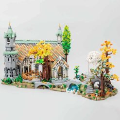 Lord of the Rings Hobbit Rivendell 10316 Elf City Rings of Power 6176Pcs Modular Building Blocks Kids Toy E9958 BELA Lord of the Rings Hobbit Rivendell 10316 E9958 Elf City Rings of Power Building Blocks Kids Toy