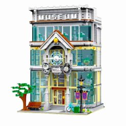 MORK 10206 Science And Technology Museum Nova Town City Street View Modular Building Blocks Kids Toy