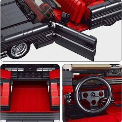 Mould King 10012 Cadillac Eldorado Technic Super Race Car Building Blocks Bricks Kids Toy