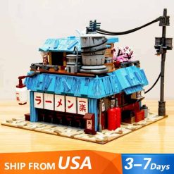 Naruto Shippuden Ichiraku Japanese Ramen Noodle Shop K20509 Nova Town Modular Building Blocks Kids Toy