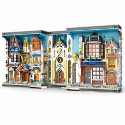 Reobrix 66026 Book Of Market Medieval Bazaar European Architecture Modular Building Blocks Bricks