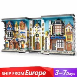 Reobrix 66026 Book Of Market Medieval Bazaar European Architecture Modular Building Blocks Bricks
