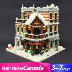 Jiestar 89143 Santa Claus Toy Shop Christmas Nova Town Street View Modular Building Blocks
