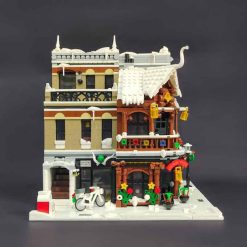 Jiestar 89143 Santa Claus Toy Shop Christmas Nova Town Street View Modular Building Blocks