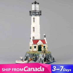 Jiestar 92882 Motorised Lighthouse 21335 Ideas Creator Icons Building Blocks Bricks Kids Toy