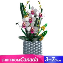 Mould King 10025 Orchid Flower Bouquet Eternal Butterfly Ideas Creator Botanical Building Blocks