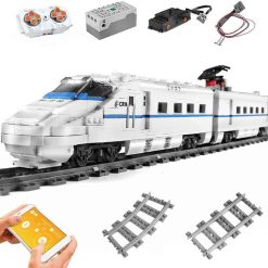 Mould King 12002 CRH2 High Speed Train Bullet Train Locomotive Technic with RC Building Blocks