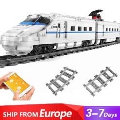 Mould King 12002 CRH2 High Speed Train Bullet Train Locomotive Technic with RC Building Blocks