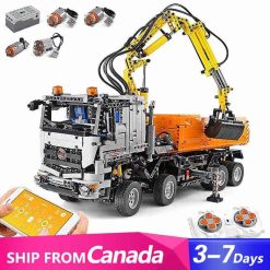 Mould King 19007 Pneumatic Truck Mercedes Benz Motorized Technic Building Blocks Kids Toy