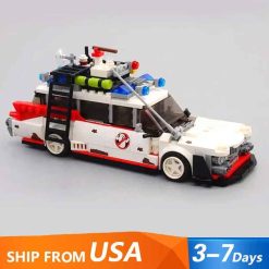 Mould King 27020 10021 Ghostbusters ECTO-1 Ideas Creator Series Car Technic Building Blocks Bricks Kids Toy