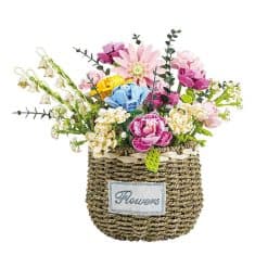Flower Bouquet Basket Collection JAKI JK2660 Ideas Creator Botanical Plants Building Blocks Kids Toy Flower Bouquet Basket Collection JAKI JK2660 Ideas Creator Botanical Plants Building Blocks Kids Toy