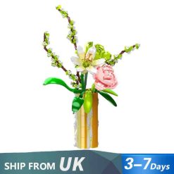 JAKI 2652 Flower Bouquet Vase Ideas Creator Botanical Plant Building Blocks Kids Toy